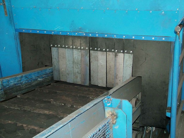 covering of production line in foundry plant, detail